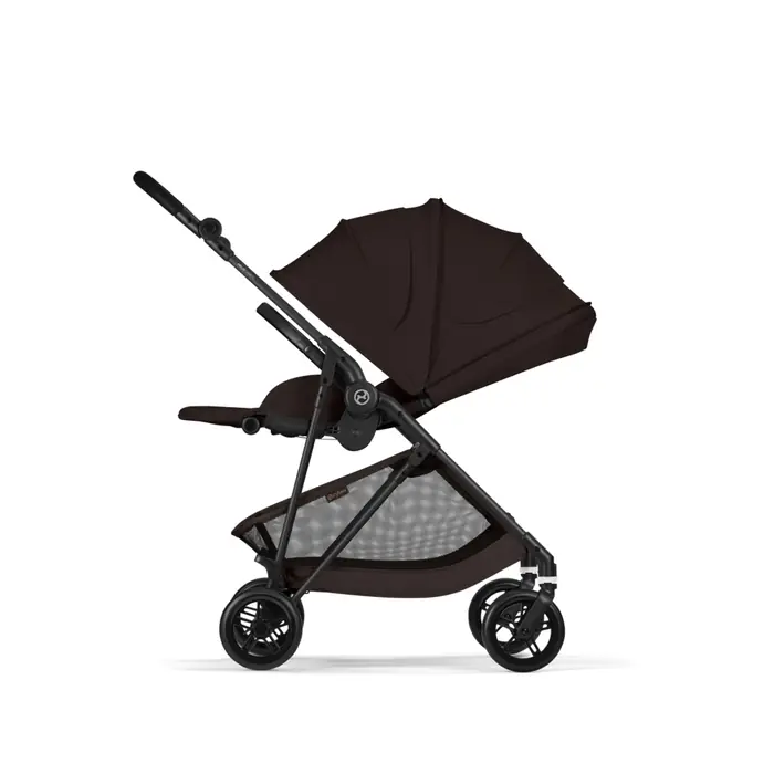 Budka Supreme XXL z UPF50+, Cybex Melio Carbon 2026 - ultralekki wózek spacerowy z włókna węglowego, odwracane siedzisko • Almond Beige