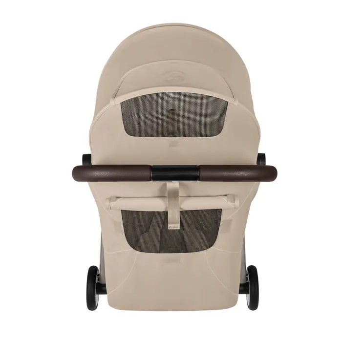 Okienka wentylacyjne z siateczki, Cybex Orfeo 2026 - kompaktowy wózek spacerowy do podróży, składany do rozmiaru bagażu podręcznego, od urodzenia • Almond Beige