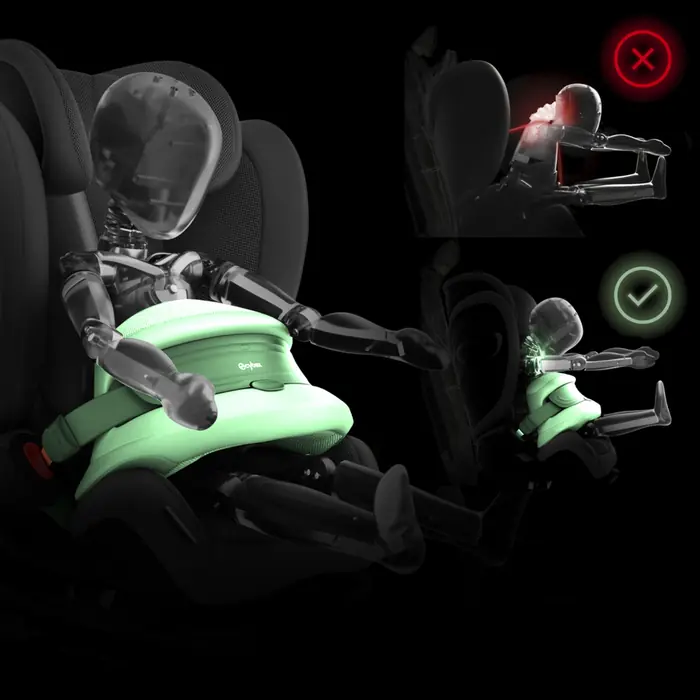 Osłona przed uderzeniem: o 25% mniejsze ryzyko urazów szyi, Cybex Pallas G3 i-Size - fotelik samochodowy przodem do kierunku jazdy (15 mc - 12 lat / 76 - 150 cm), z osłoną przed uderzeniem, ISOFIX z Top Tether • Almond Beige Plus