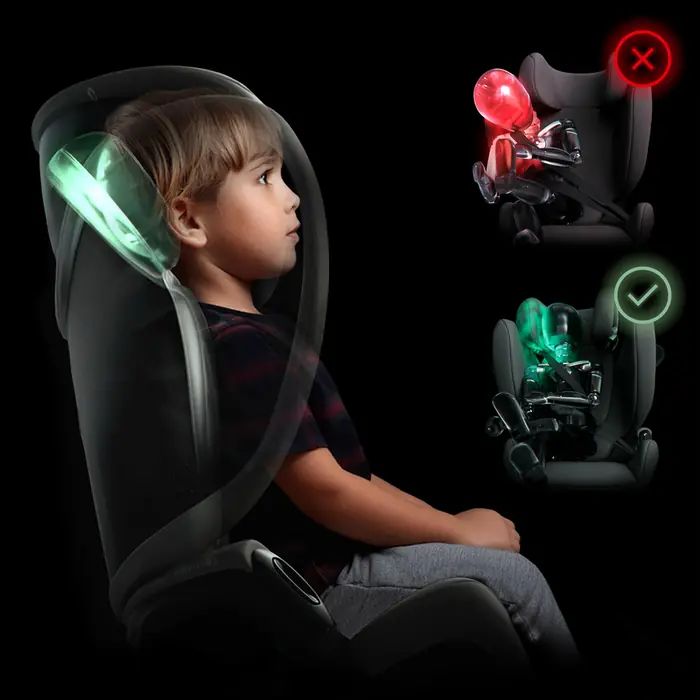 Odchylany zagłówek, Cybex Pallas G3 i-Size - fotelik samochodowy przodem do kierunku jazdy (15 mc - 12 lat / 76 - 150 cm), z osłoną przed uderzeniem, ISOFIX z Top Tether • Almond Beige Plus