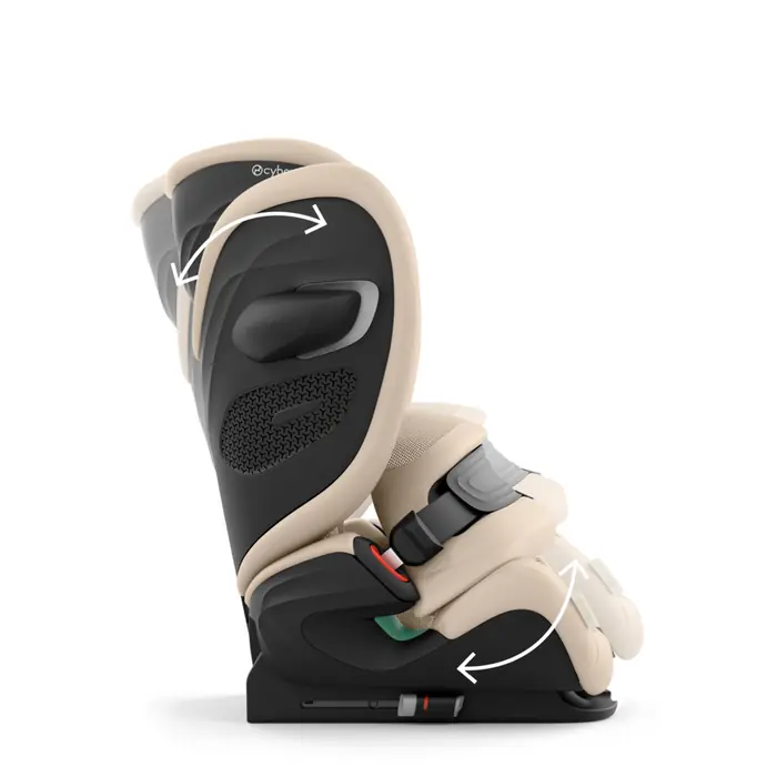 Pozycja do snu jedną ręką, Cybex Pallas G3 i-Size - fotelik samochodowy przodem do kierunku jazdy (15 mc - 12 lat / 76 - 150 cm), z osłoną przed uderzeniem, ISOFIX z Top Tether • Almond Beige Plus