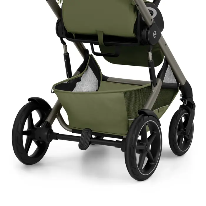Duży kosz w kolorze wózka, Cybex Talos S Lux 2026 - wózek 2w1 ze składaną gondolą Talos, odwracane siedzisko, składany jedną ręką • Moss Green