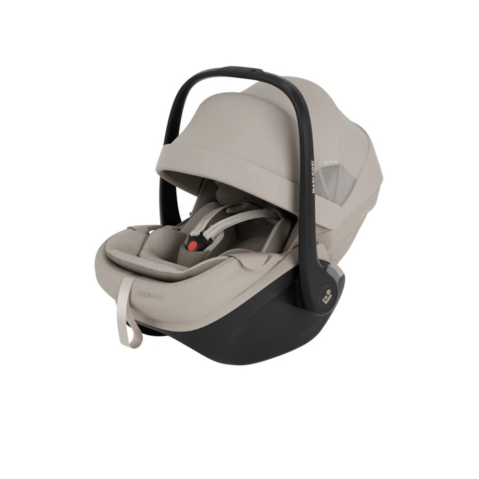 Bardzo duży daszek z filtrem UPF 50+, Maxi Cosi Pebble Slide Pro z bazą FamilyFix Slide Pro Moon Graphite
