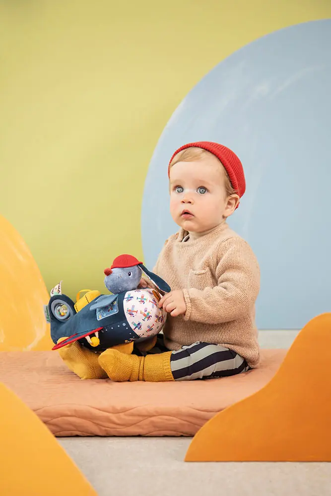 Lilliputiens przytulanka aktywizująca Samolot Piesek Jules (83648)