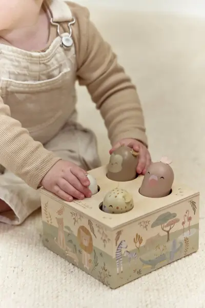 Little Dutch drewniana zabawka pop-up Safari Friends (LD7465)