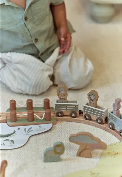 Little Dutch pociąg z torami Safari Friends (LD7451)