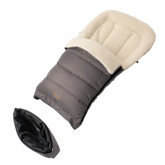 Powłoka W/R w dolnej części, Zaffiro iGrow Nordico - regulowany śpiwór zimowy do wózka z wełną owczą Basic, 0-36 mc • Beige